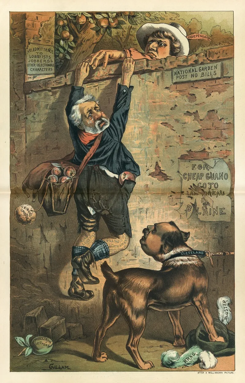 Out Of The Frying Pan Into The Fire by Bernhard Gillam - Canvas Print