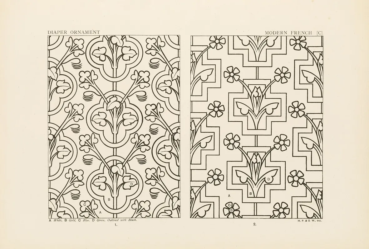 Outlines Of Ornament In The Leading Styles Pl 45