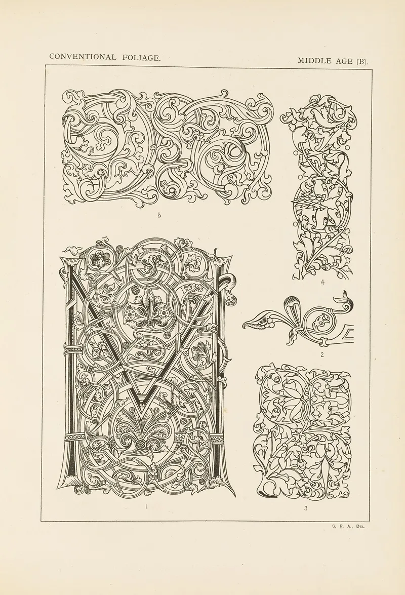 Outlines Of Ornament In The Leading Styles Pl 54