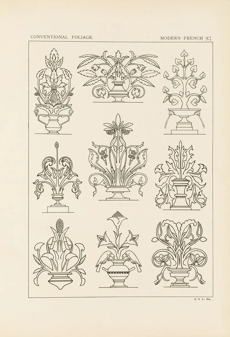 Outlines Of Ornament In The Leading Styles Pl 58