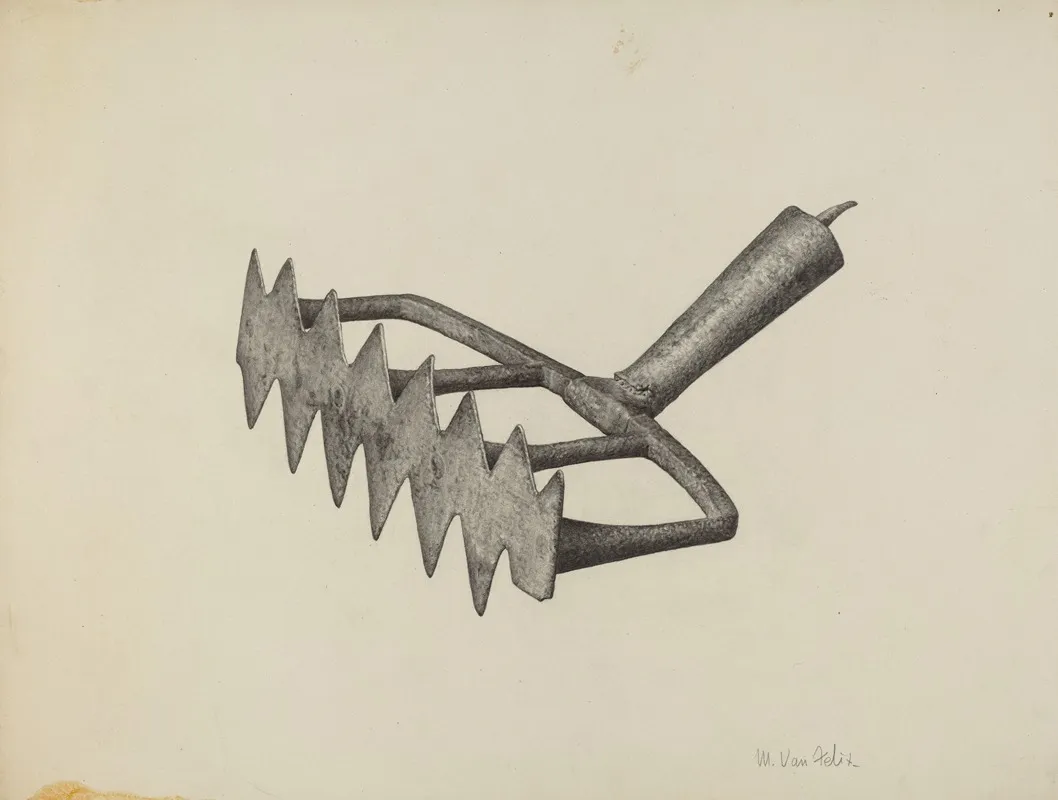 Oven Scraper 2 by Maurice Van Felix - Canvas Print