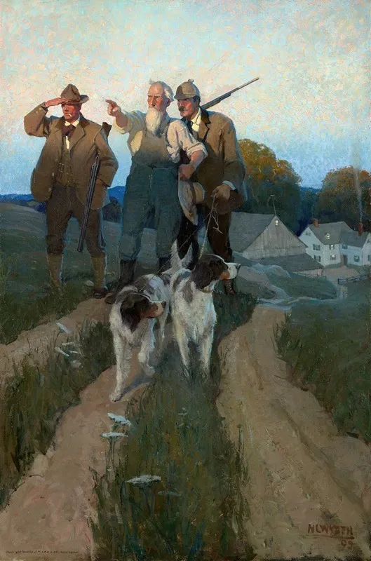 Over Yonder by Newell Convers Wyeth - Canvas Print