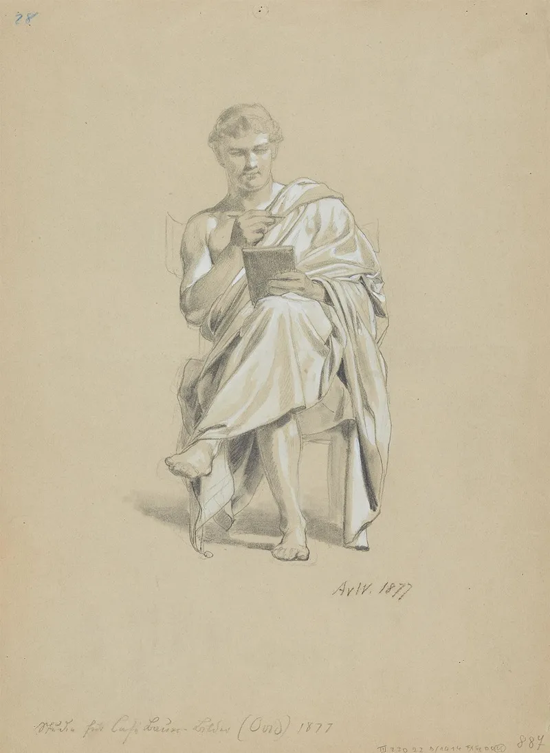 Ovid by Anton von Werner - Canvas Print