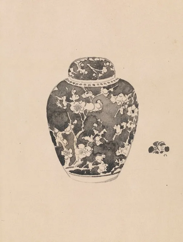 Oviform Ginger Jar With Bell Shaped Cover
