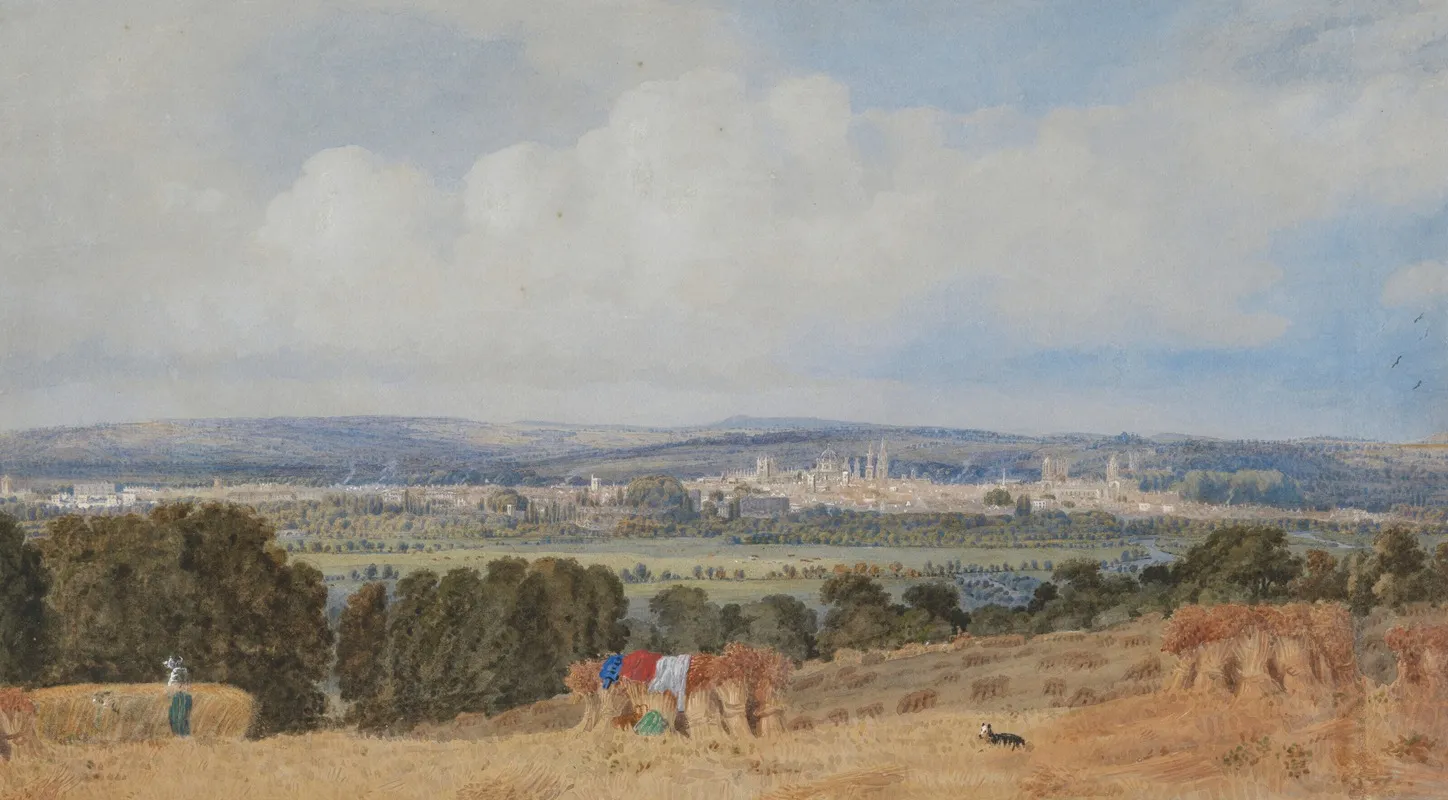 Oxford From Hinksey Hill by William Turner of Oxford - Canvas Print
