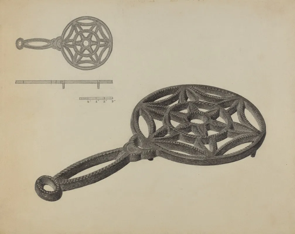 Pa German Flat Iron Holder 8