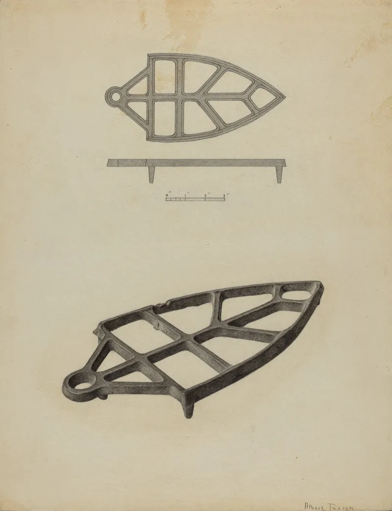 Pa German Flat Iron Holder
