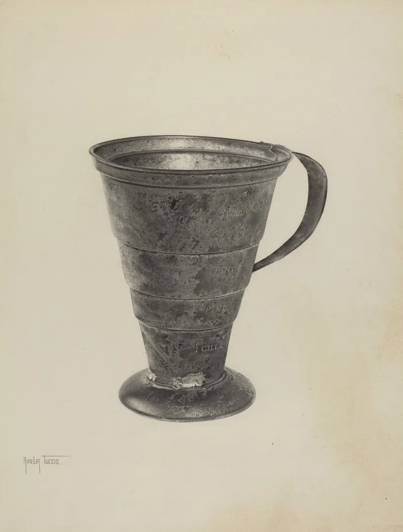 Pa German Graduated Measure by Amelia Tuccio - Canvas Print