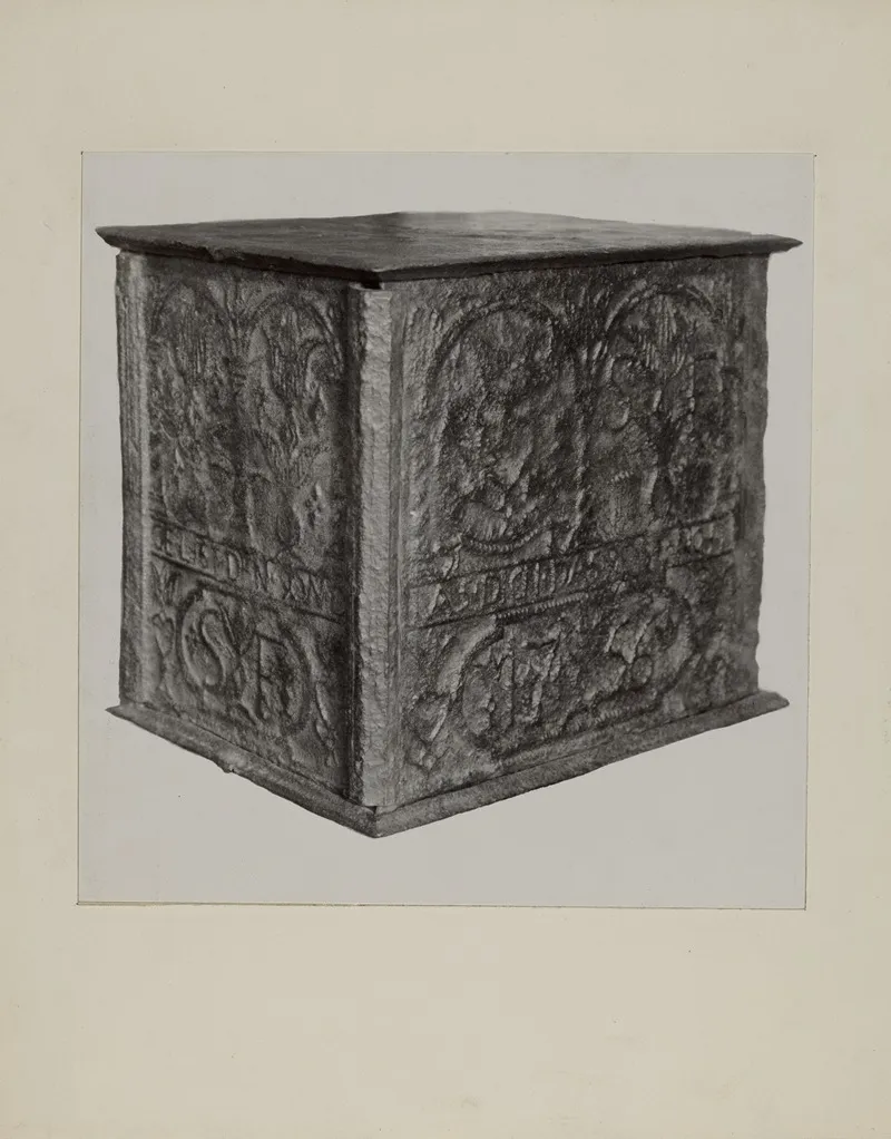Pa German Jamb Stove by Charles Von Urban - Canvas Print