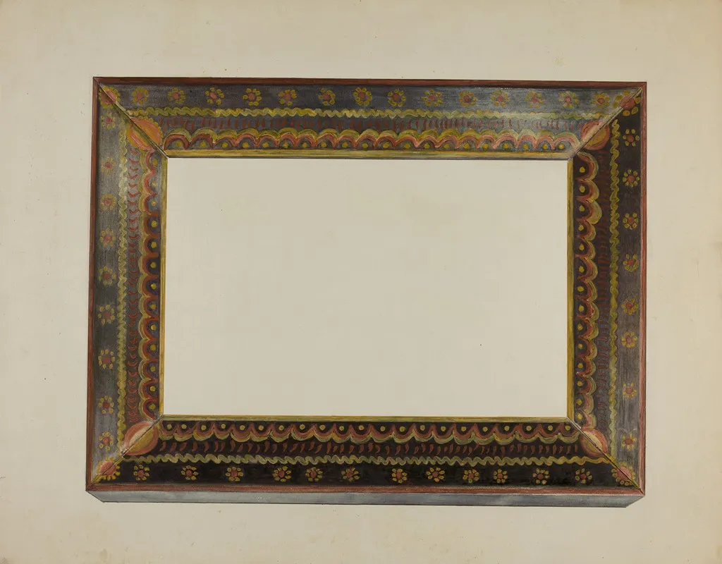 Pa German Picture Frame by Raymond McGough - Canvas Print