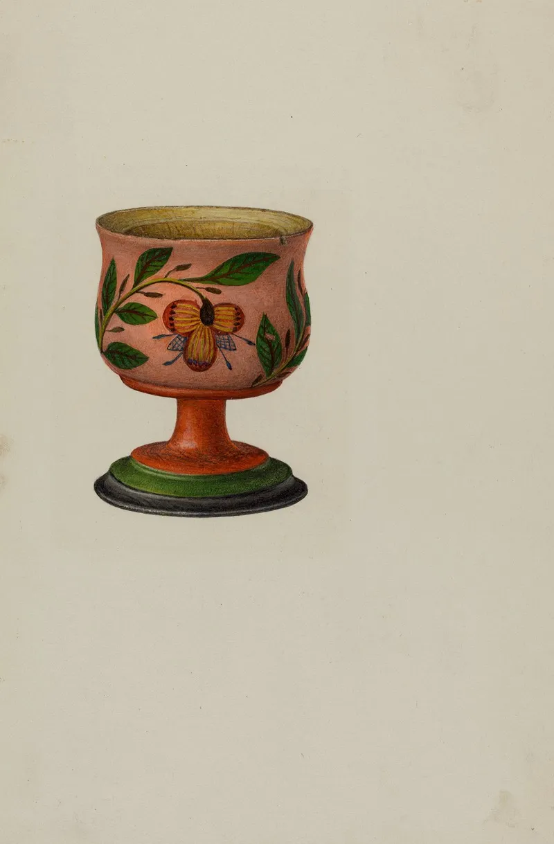 Pa German Salt Cup 2 by Charles Henning - Canvas Print