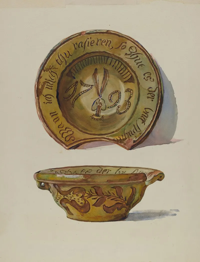 Pa German Shaving Basin 3