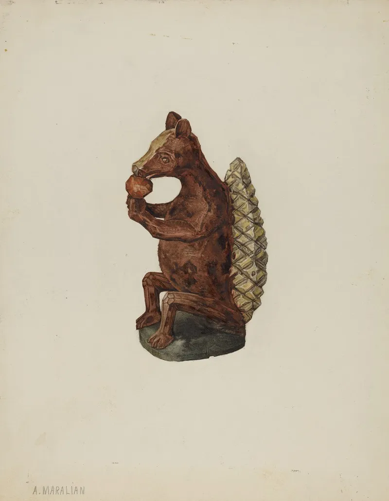 Pa German Squirrel Figure