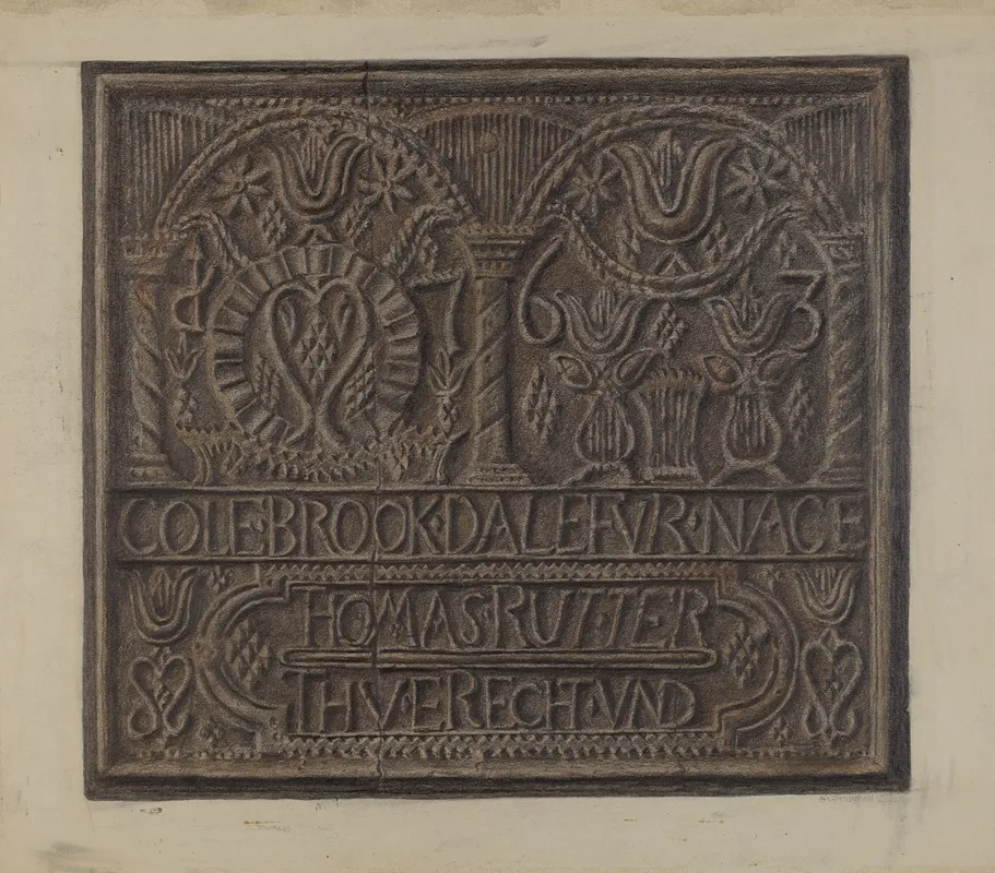 Pa German Stove Plate