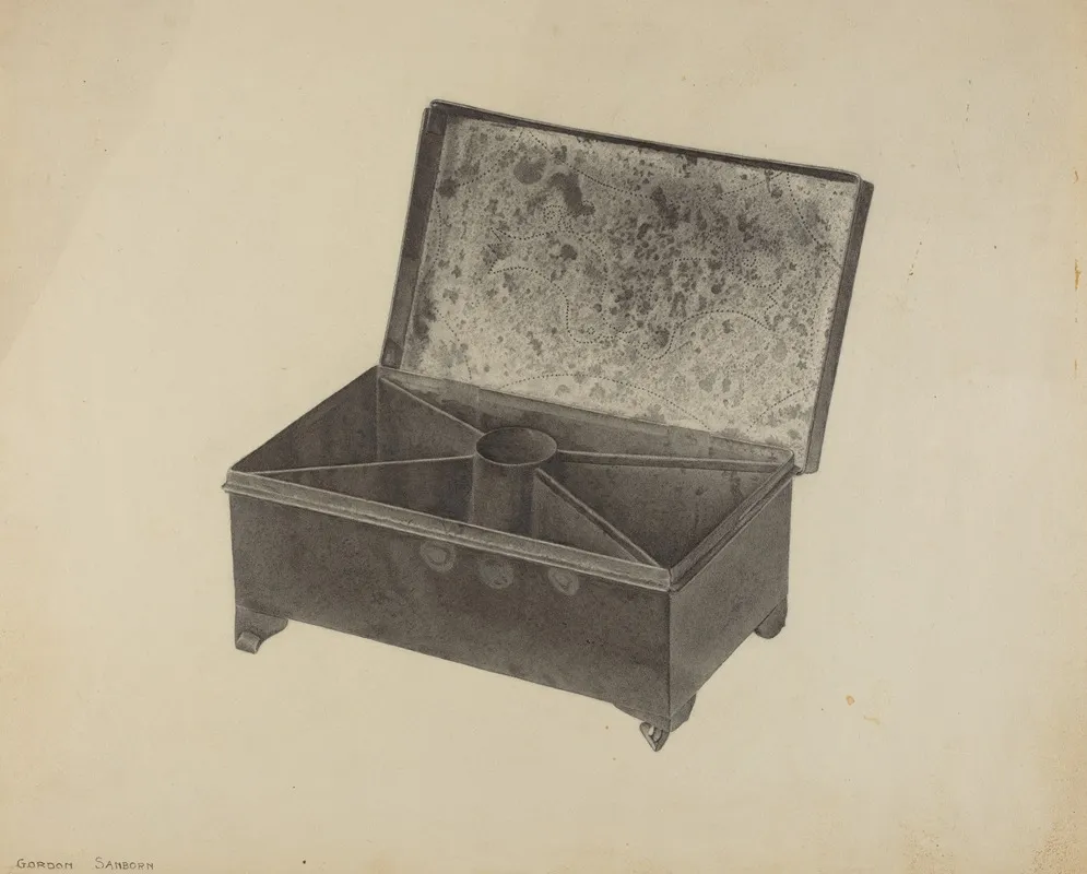 Pa German Tinder Box by Gordon Sanborn - Canvas Print