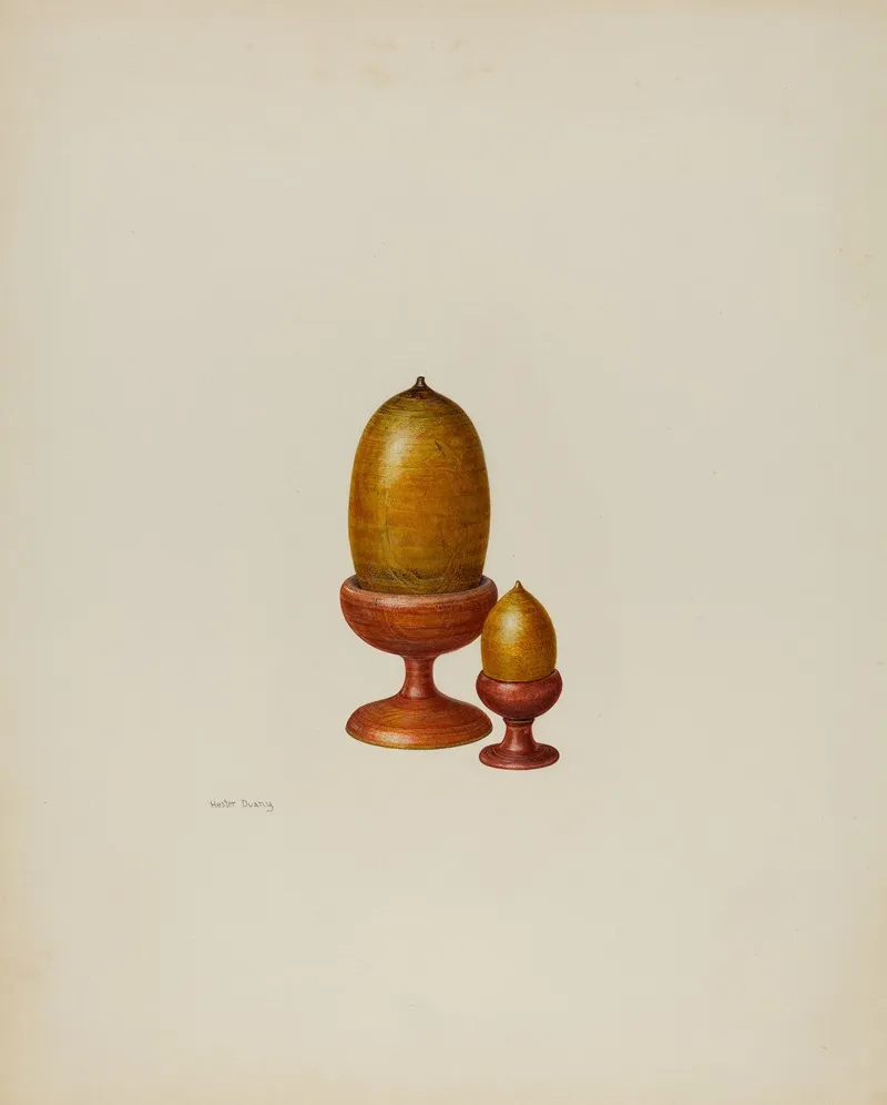 Pa German Wooden Acorns