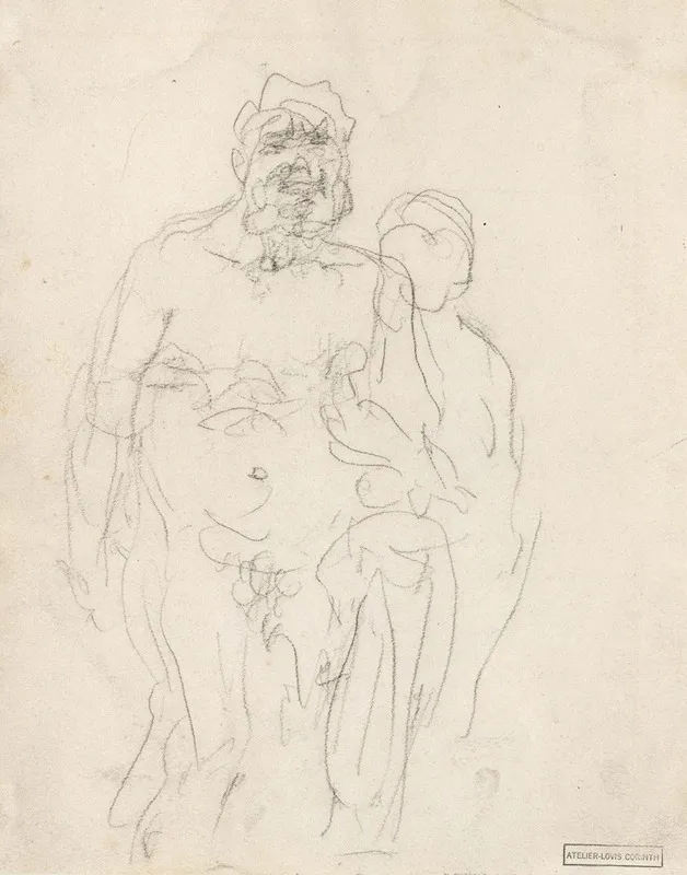 Paar Figurenstudie by Lovis Corinth - Canvas Print