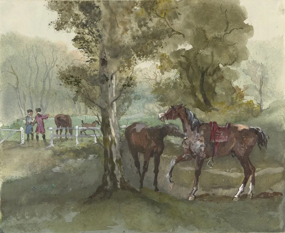 Paarden In De Wei