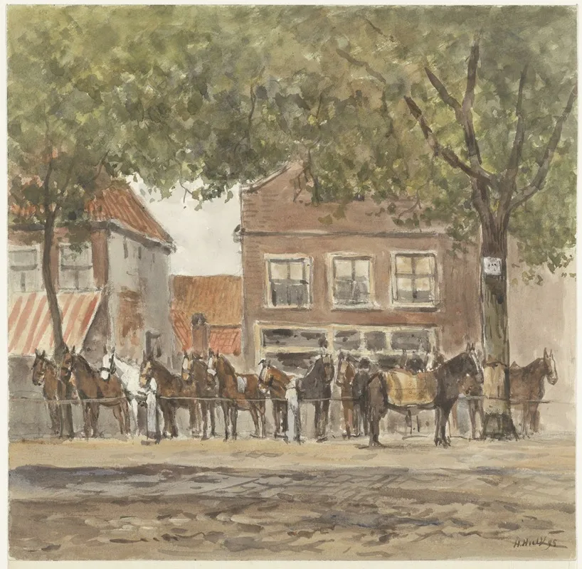 Paardenmarkt Op Het Plein