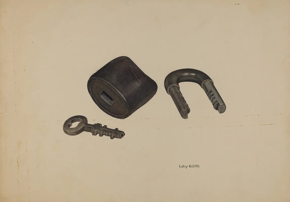 Padlock by LeRoy Griffith - Canvas Print