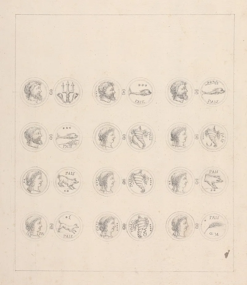 Paesto 2nd Period by Luigi Balugani - Canvas Print