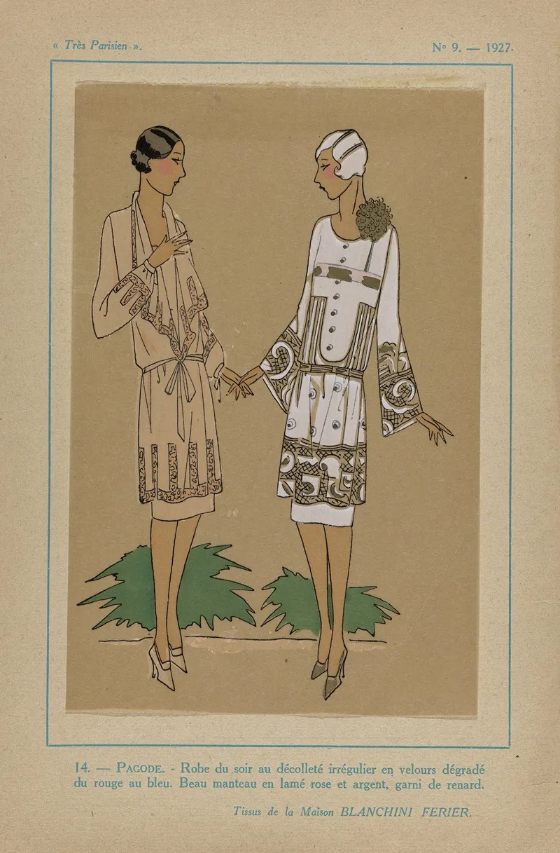 Pagode 2 by G-P. Joumard - Canvas Print