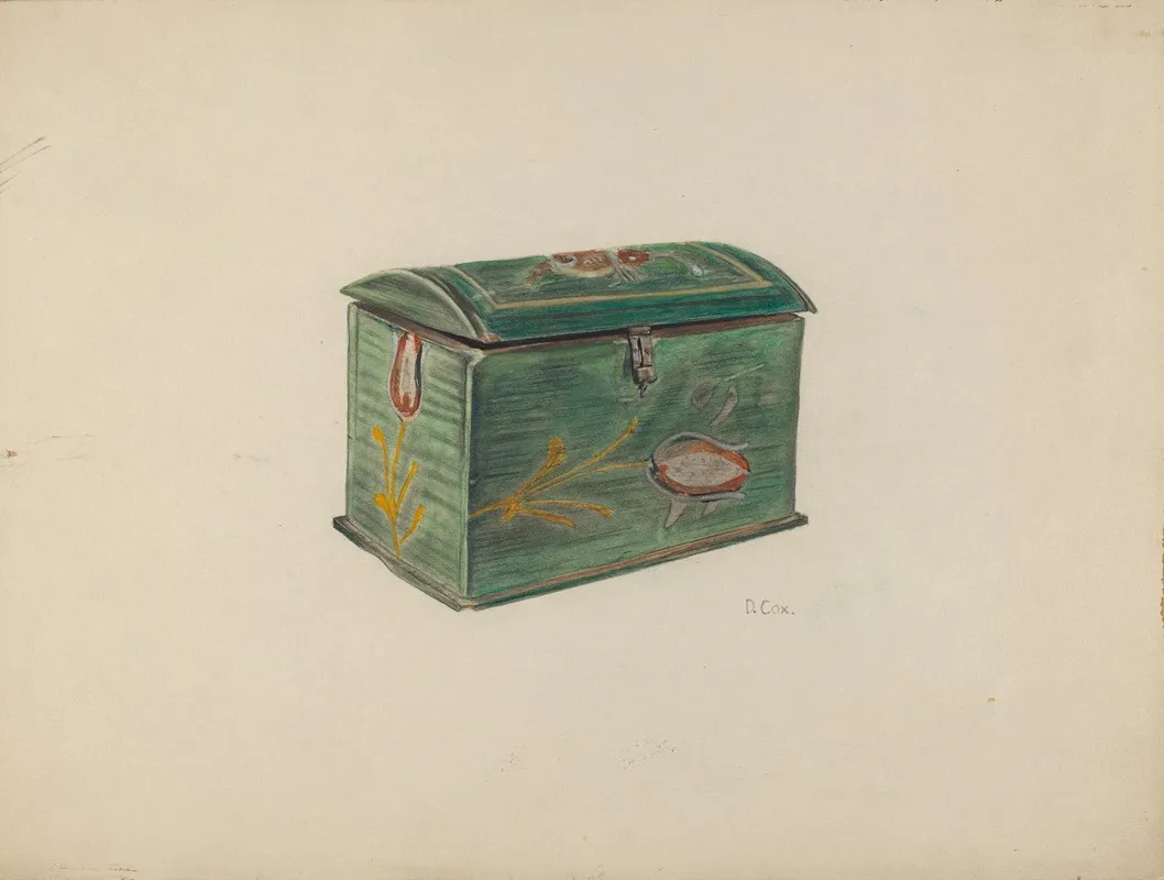 Painted Box by Douglas Cox - Canvas Print