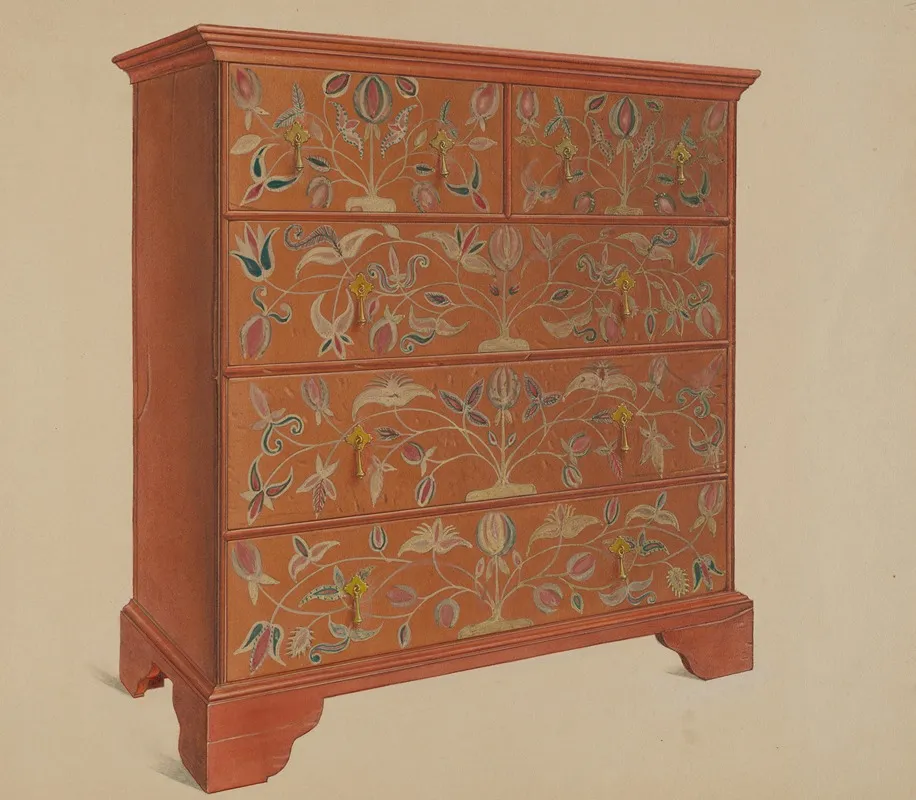 Painted Chest 8 by Martin Partyka - Canvas Print