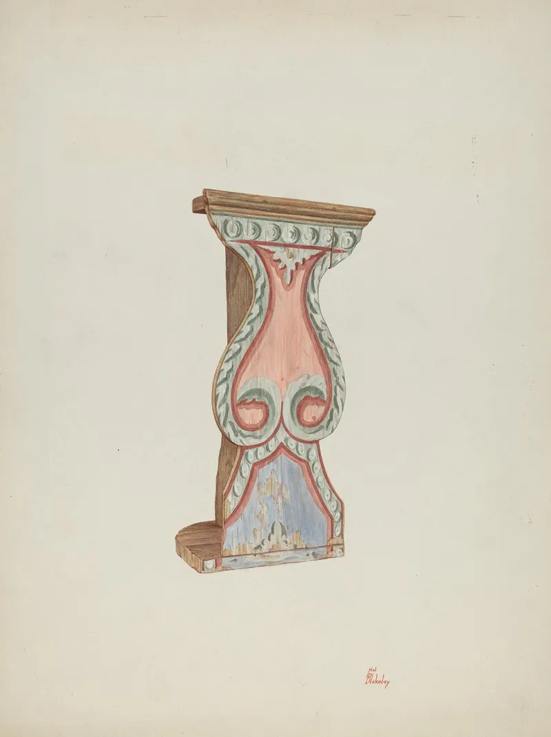 Painted Wall Stand For Flowers Etc