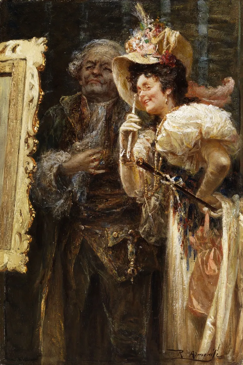 Painting In The Artists Studio