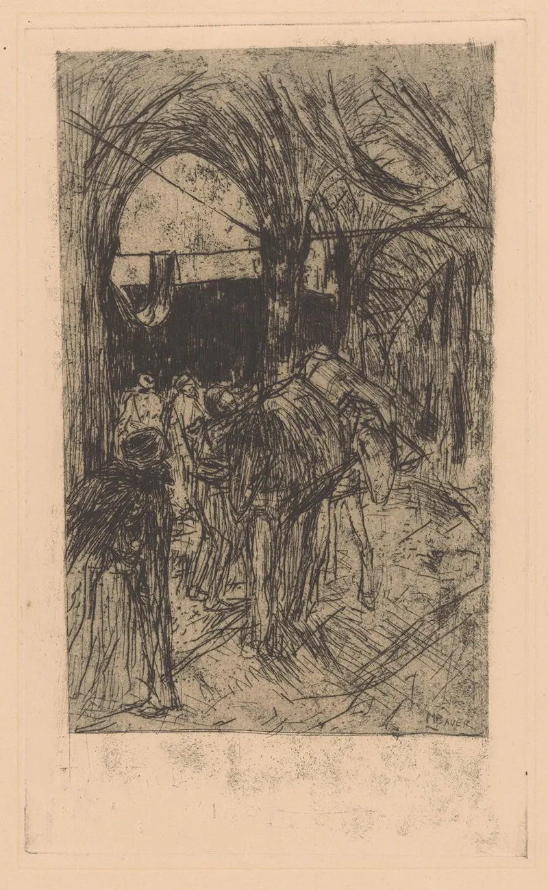 Pakpaarden by Marius Bauer - Canvas Print