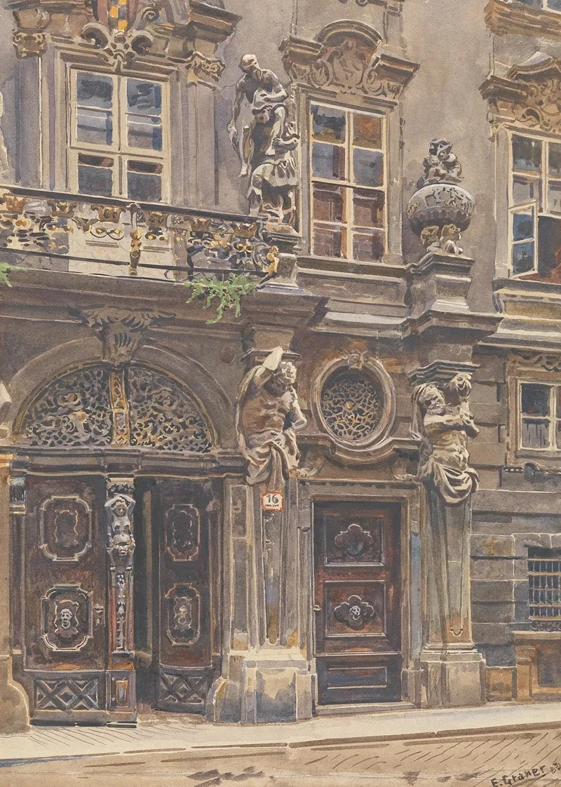 Palais Breuner by Ernst Graner - Canvas Print