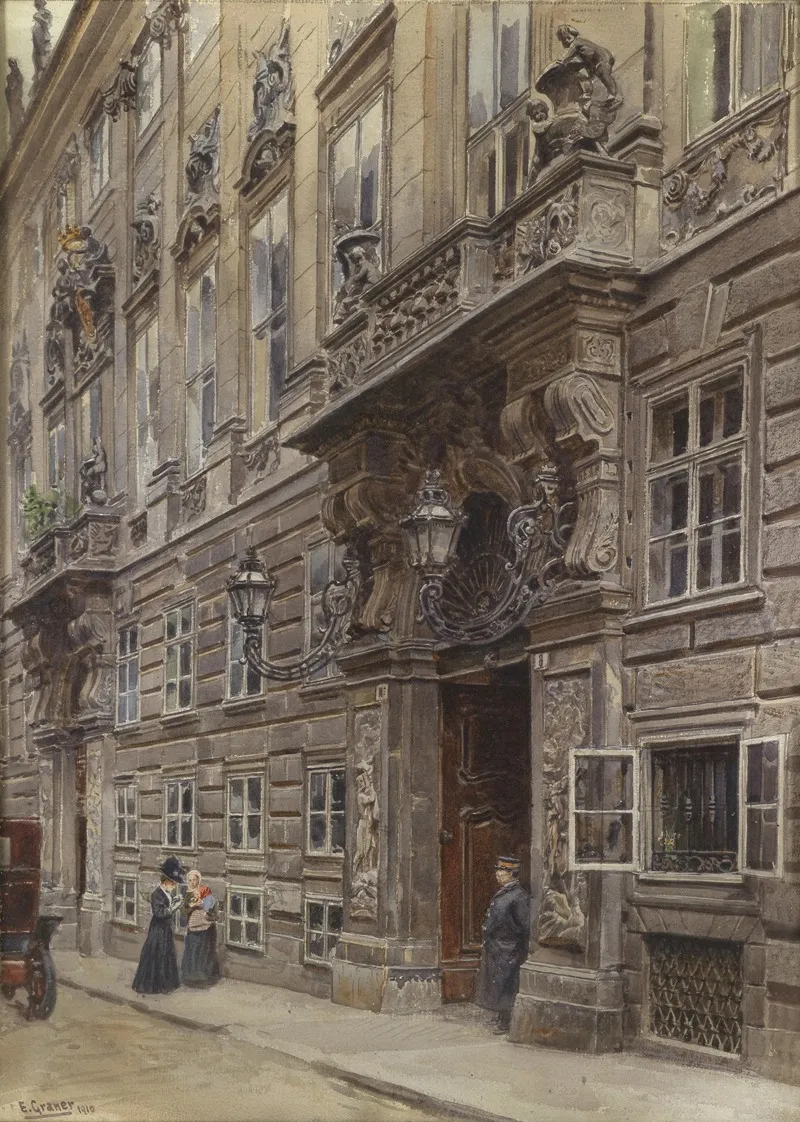 Palais Des Prinzen Eugen In Der Himmelpfortgasse by Ernst Graner - Canvas Print