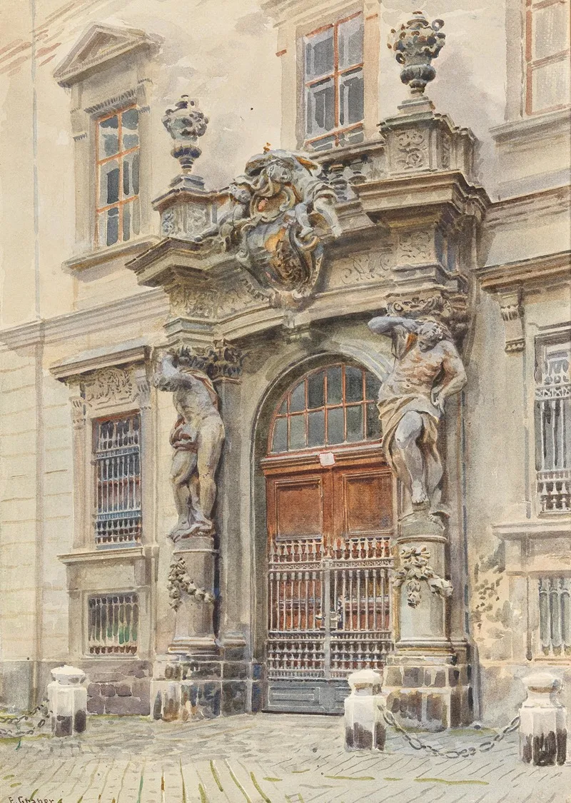 Palais Liechtenstein by Ernst Graner - Canvas Print