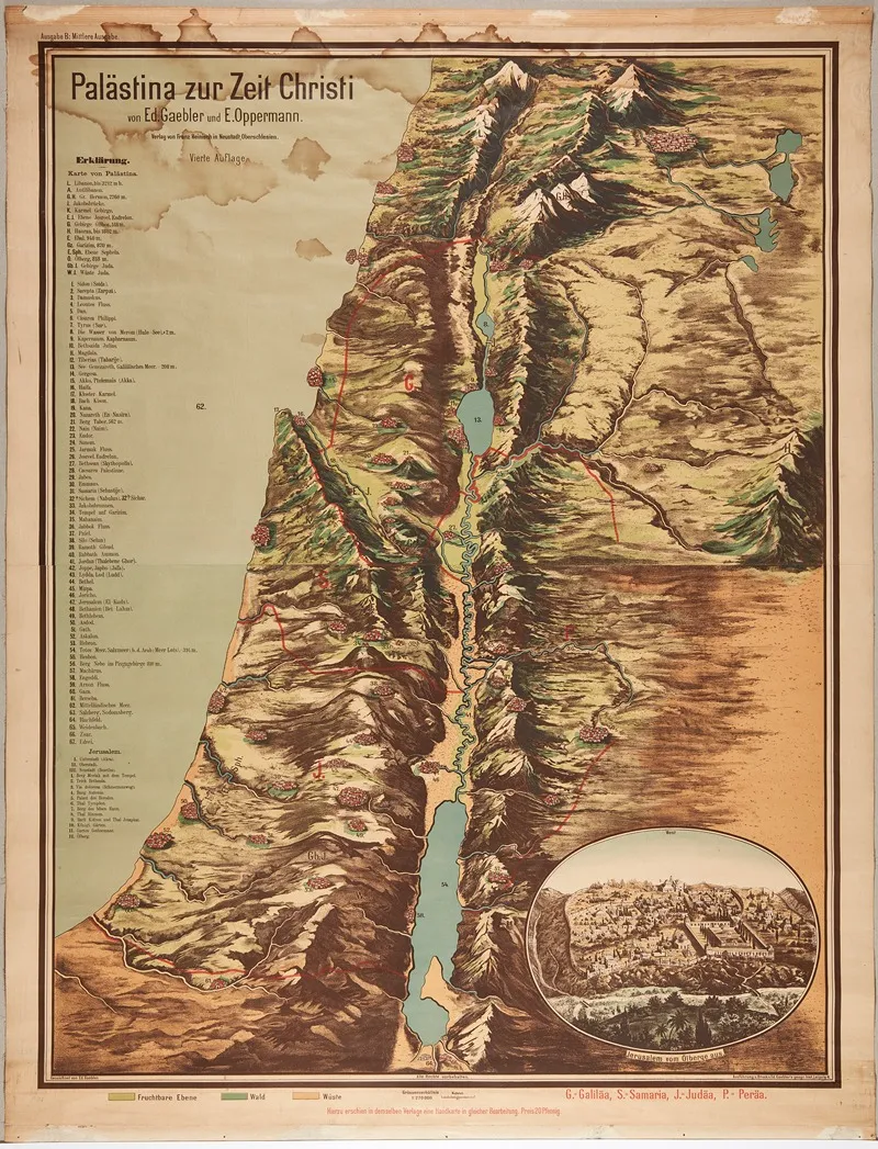 Palestine In The Time Of Christ by Eduard Gaebler - Canvas Print