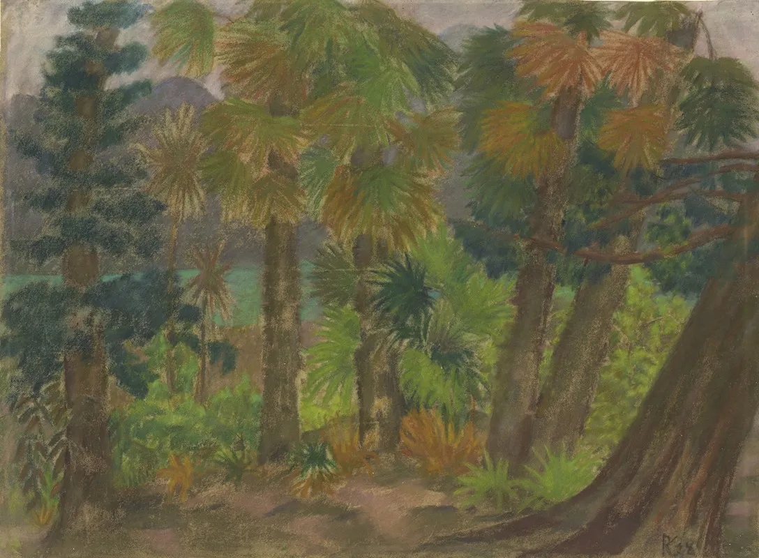 Palm Forest by Pauline Kowarzik - Canvas Print