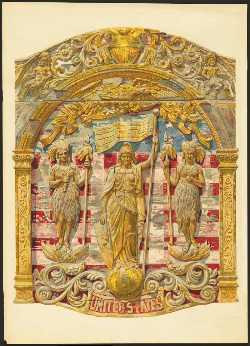 Panel From Circus Wagon by Frank M. Keane - Canvas Print