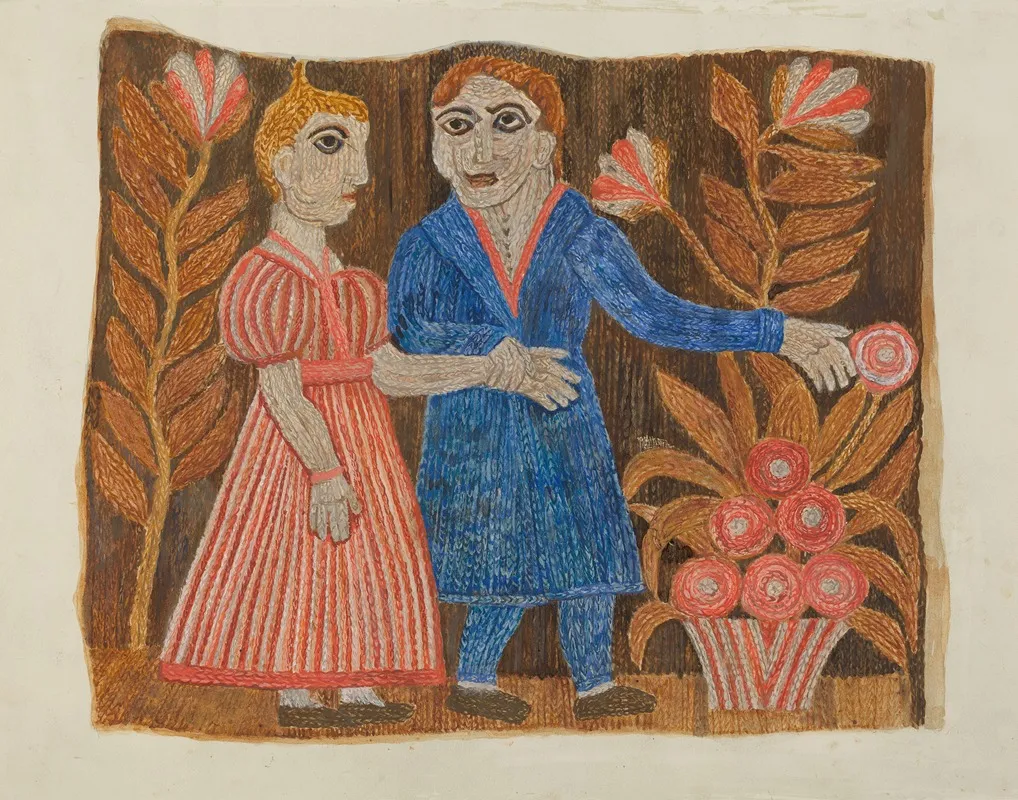 Panel From Rug by Agnes Sims - Canvas Print