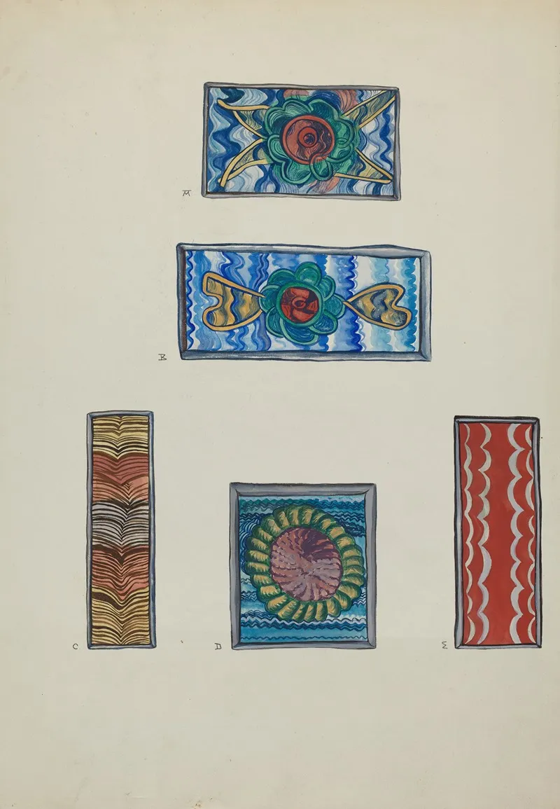 Panels From Tin Frames And Nichos