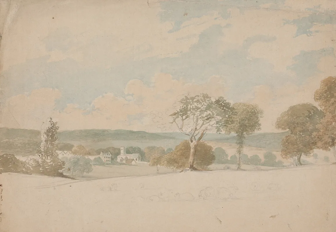 Pangbourne Berkshire by Rev. William Warren Porter - Canvas Print
