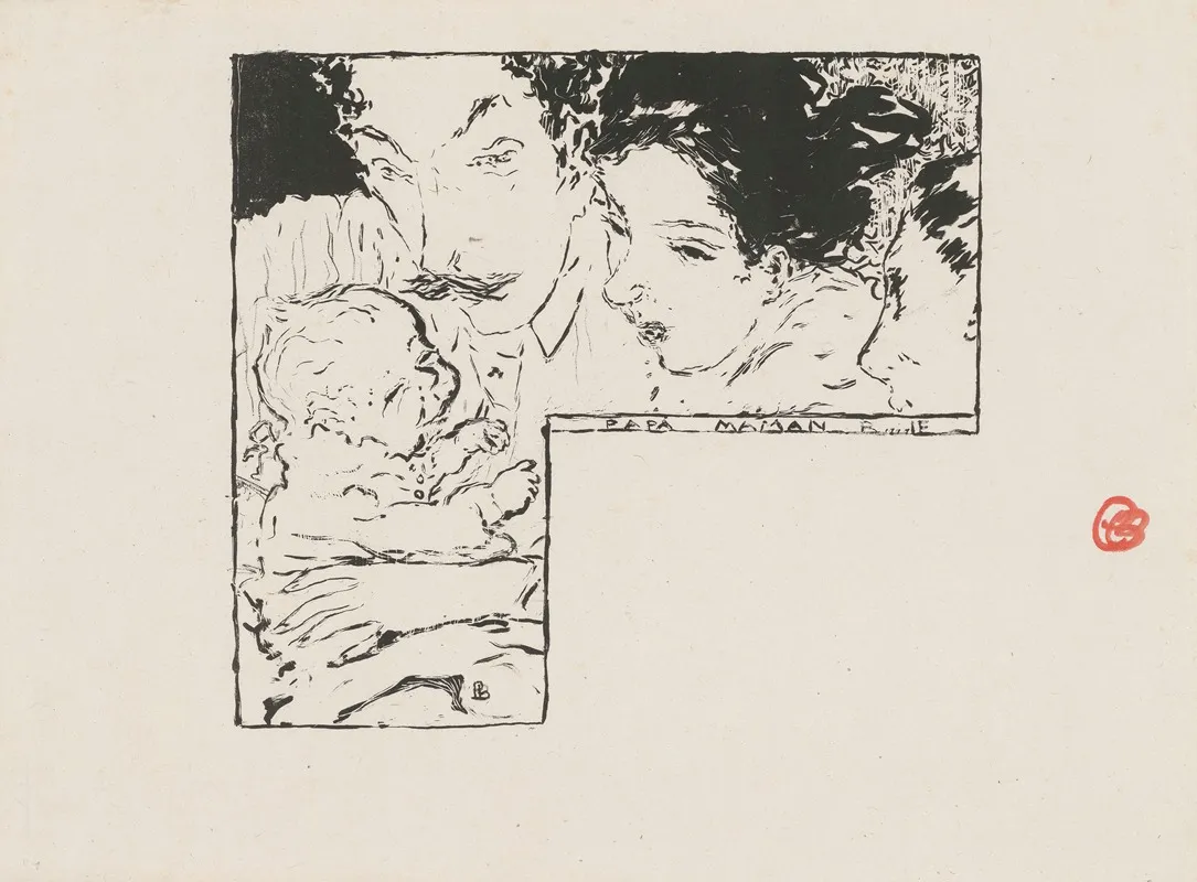 Papa Maman by Pierre Bonnard - Canvas Print