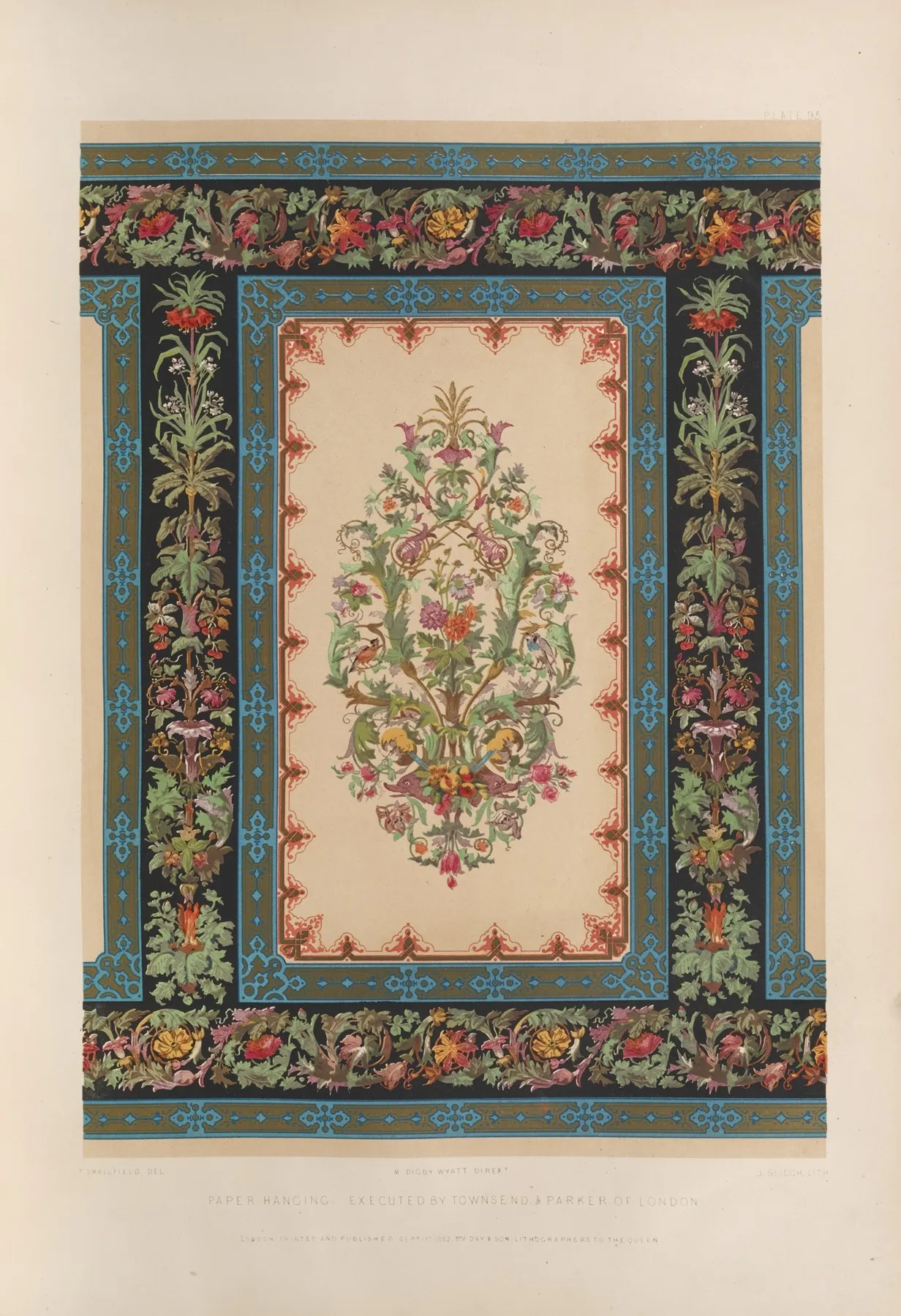 Paper Hanging Executed By Townsend Parker Of London