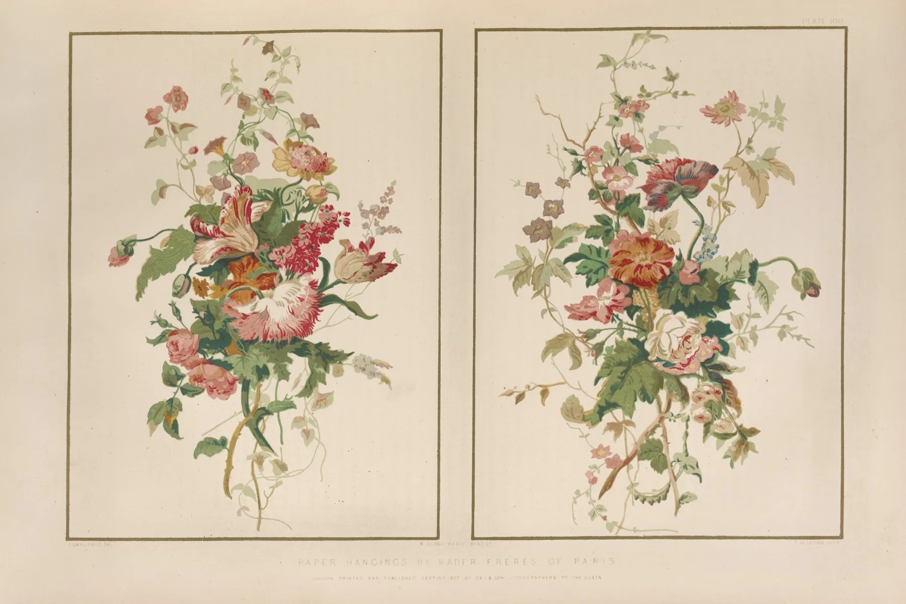 Paper Hangings By Mader Freres Of Paris