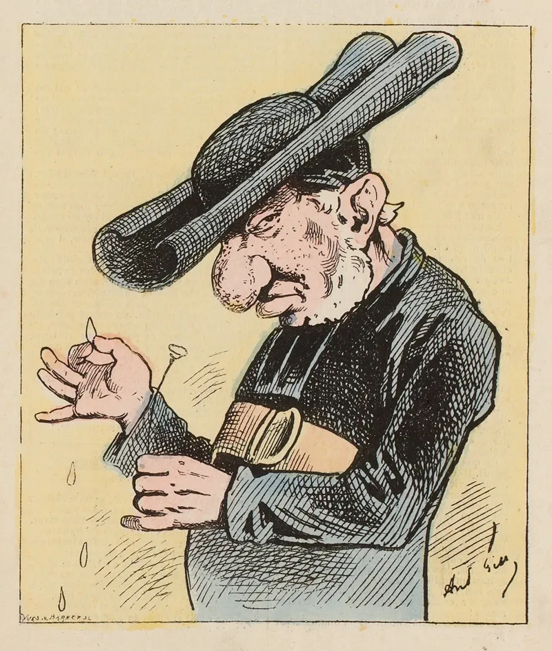 Paquerette by André Gill - Canvas Print
