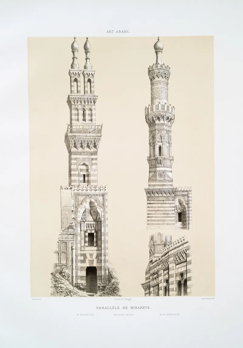 Parallele De Minarets M Naceriyey M El Bordeyny Xve Xviie Siecles