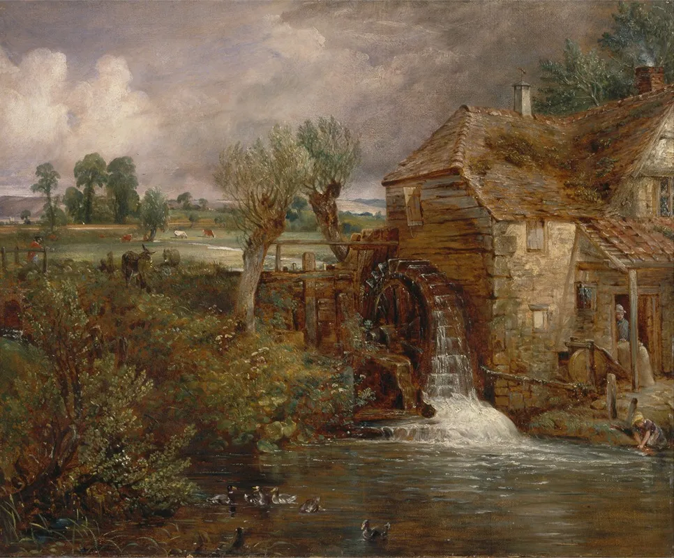 Parham Mill Gillingham by John Constable - Canvas Print