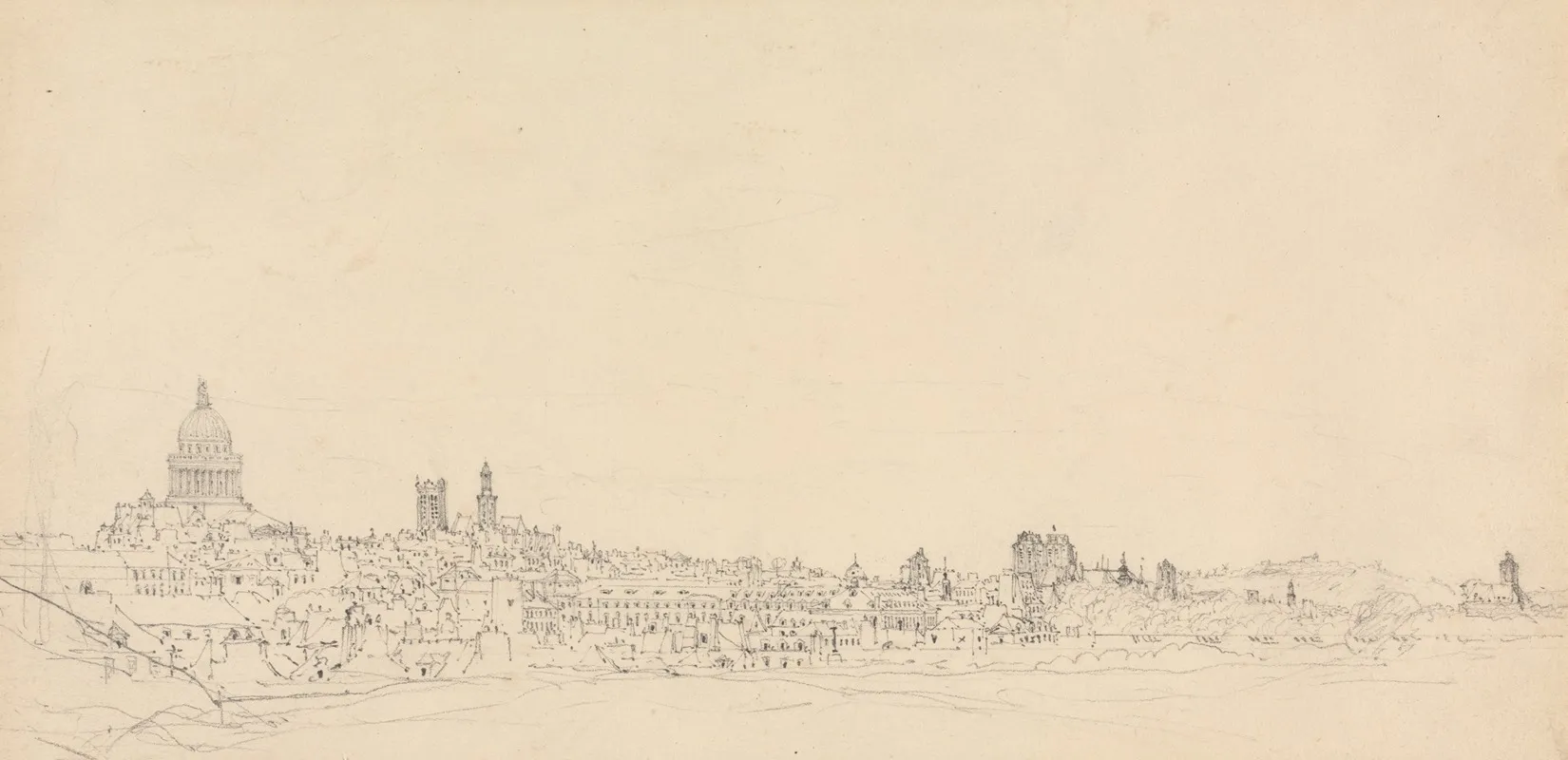 Paris From The Boulevard De Lhopital by Ambrose Poynter - Canvas Print