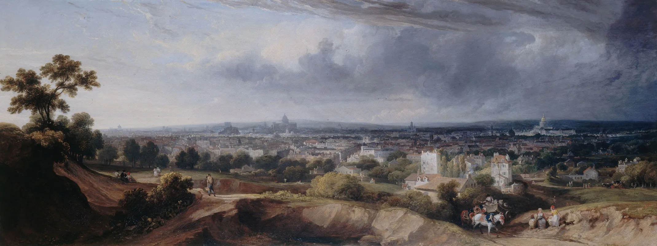 Paris Vu Des Hauteurs De Montmartre