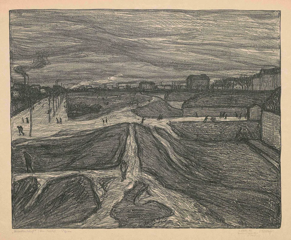Pariser Vorstadtlandschaft