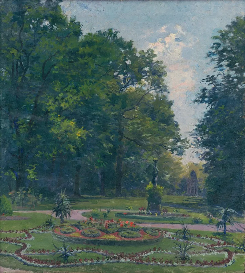 Park In Petrzalka by Gustáv Mallý - Canvas Print